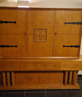 Meubles meuble buffet années 50 en chêne