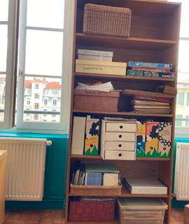 Meubles bibliothèque bois 6 étagères