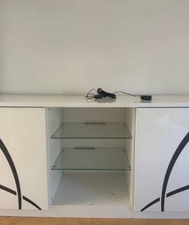 Meubles meuble tv blanc