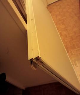 Meubles porte pour placard coulissant - blanc-gris