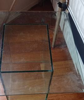 Meubles table basse en verre épais