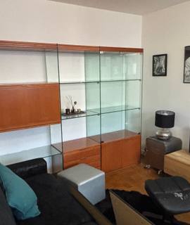Meubles grande vitrine / étagère en verre et bois