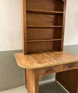 Meubles bureau avec tiroirs et bloc d'étagères assorti