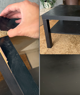 Meubles table basse noire