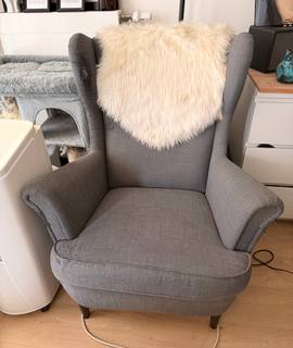 Meubles fauteuil IKEA gris
