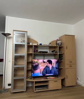 Meubles meuble TV avec rangements (vitrine et bloc portes et tiroire)