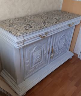 Meubles partie basse d'un buffet repeint