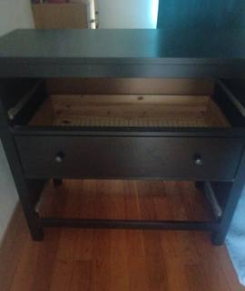 Meubles commode gris anthracite