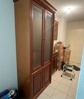 Meubles meuble bibliothèque vitree