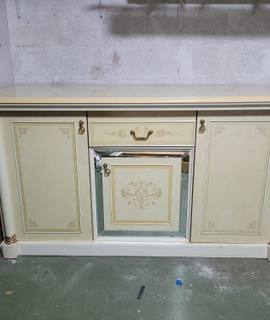 Meubles 1 buffet de qualité laqué écru style Art déco