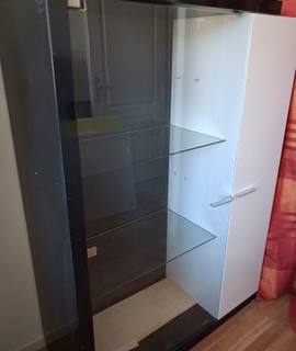 Meubles vitrine  coleur laqué noir