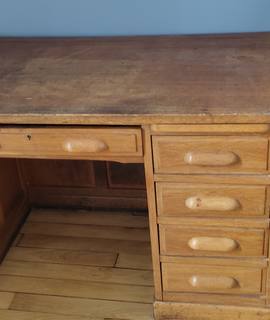 Meubles bureau de maître année 70 en bois massif