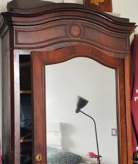 Meubles armoire ancienne porte miroir