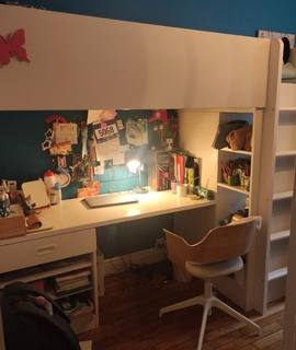 Meubles mezzanine ikea blanche en tres bon etat stuva