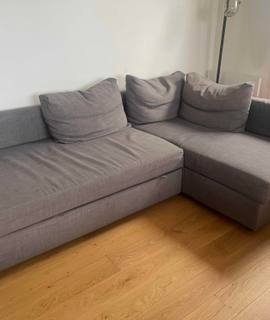 Meubles canapé lit d'angle gris IKEA