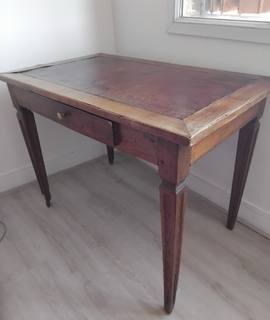 Meubles petite table ancienne avec tiroir, 1m/60cm, hauteur 74