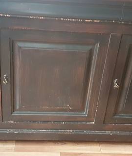 Meubles meuble bas en merisier teinte