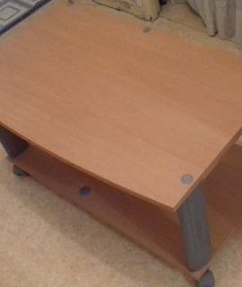 Meubles table basse marron claire