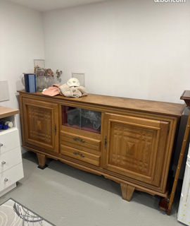 Meubles grand buffet en bois massif 2m de long