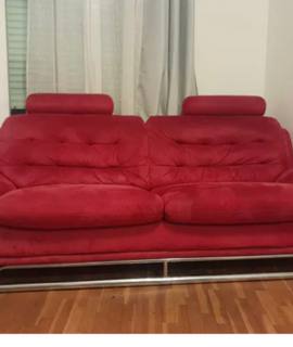 Meubles gratuit canapé rouge 3 places non convertible