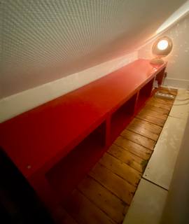 Meubles meuble de rangement / casier / banc TV - IKEA couleur rouge