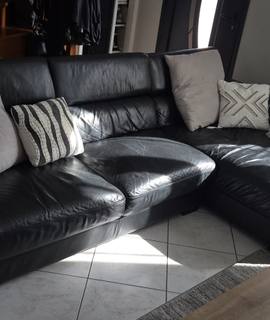 Meubles canapés angle cuir