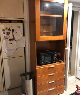 Mobilier meuble de cuisine avec 4 grands tiroirs et des compartiments pour rangemen