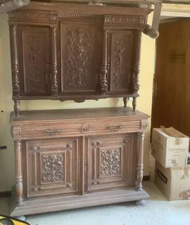 Mobilier buffet deux corps ancien