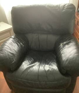 Mobilier fauteuil cuir electrique