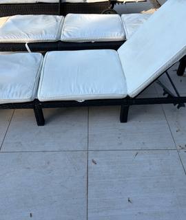 Mobilier lot de 2 bains de soleil