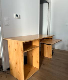 Mobilier bureau bois clair