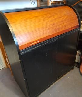 Mobilier secrétaire noir et acajou