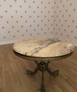 Mobilier table basse de salon, dessus marbre