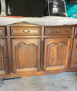 Mobilier meuble bahut 4portes 4 tiroirs