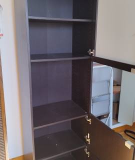 Mobilier meuble haut noir