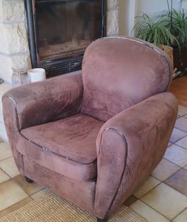 Mobilier fauteuil Club marron