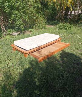 Mobilier lit enfant 90x 190 cm  : structure bois