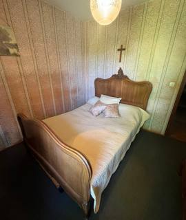 Mobilier lit vintage en bois