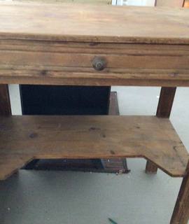 Mobilier petite console en bois