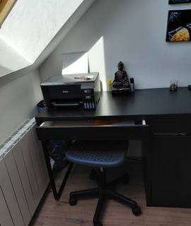 Mobilier bureau Ikea noir en parfait etat