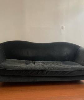 Mobilier canapé Home Spirit Velours Gris Anthracite