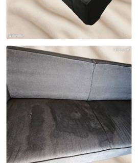 Mobilier hexagone - Canapé 216x90x80 droit 3 places - Tissu Gris - L 216 x P 90 x H 80 cm