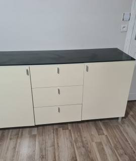 Mobilier buffet bahut blanc