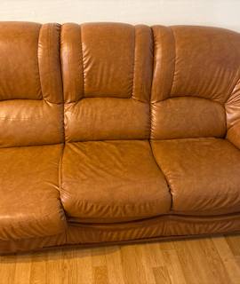 Mobilier canapé en cuir