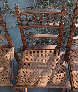 Mobilier 3 chaises retro