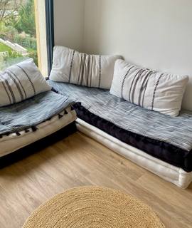 Mobilier 2 banquettes style bohème chic