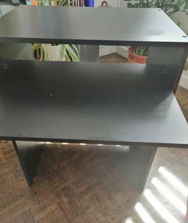 Mobilier bureau d'ordinateur noir