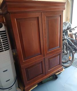 Mobilier meuble télé en merisier