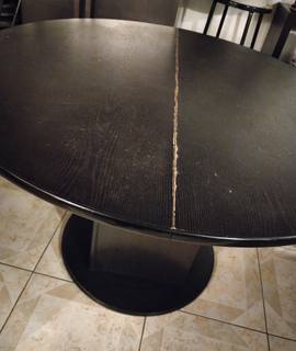 Mobilier table ronde avec rallonge