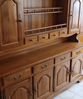 Mobilier salle a manger en merisier massif